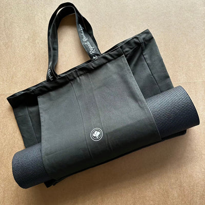 Eco - Friendly Yoga Tote Bag for Daily Practice – Tote Bag on Brown Living™. SKU: YOGA002(OG). Img 2.