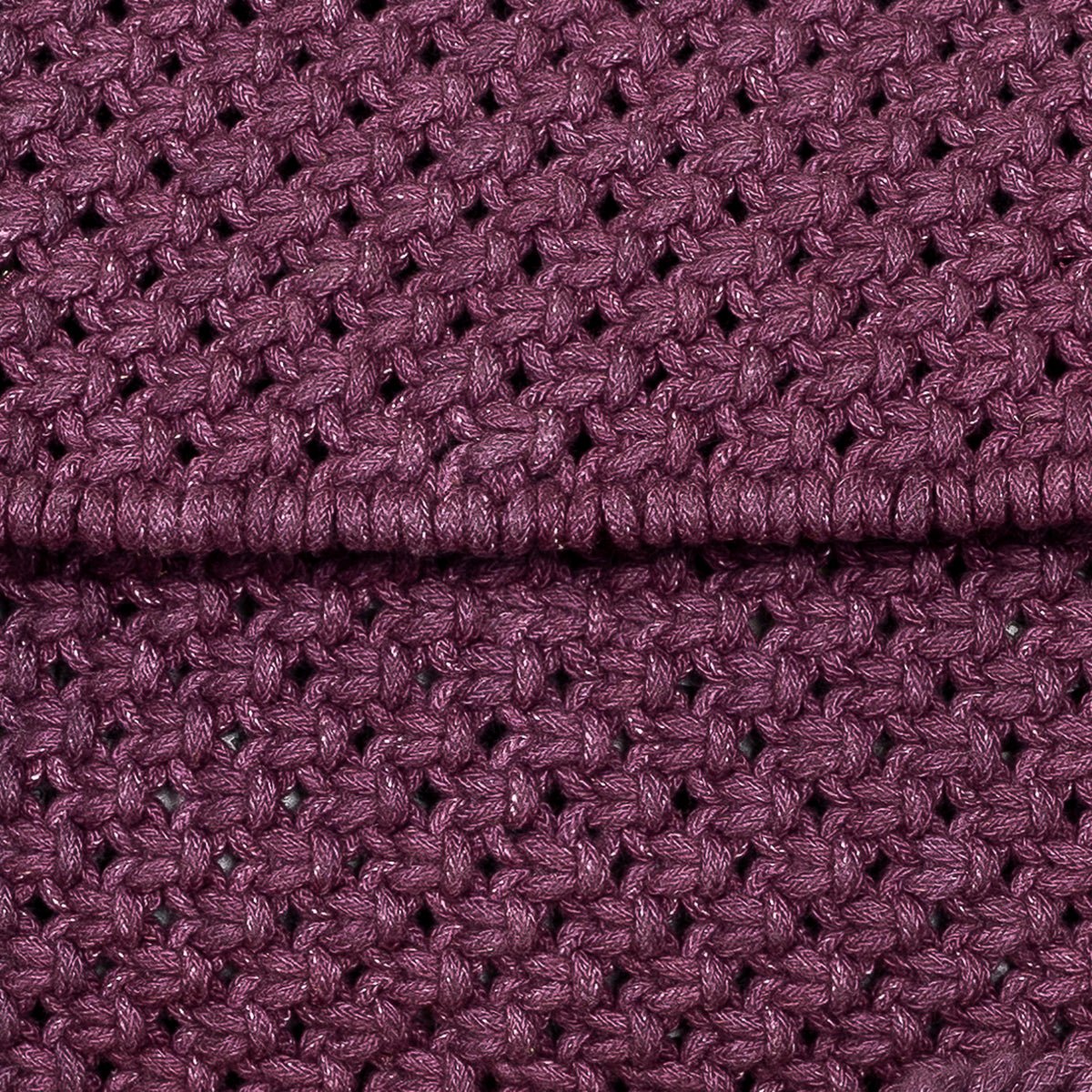 A Boxy Affair Hand - Knotted Sling Bag | Handmade Sustainable Fashion – Bags on Brown Living™. SKU: S22BOXYAFF119-BUR. Img 4.