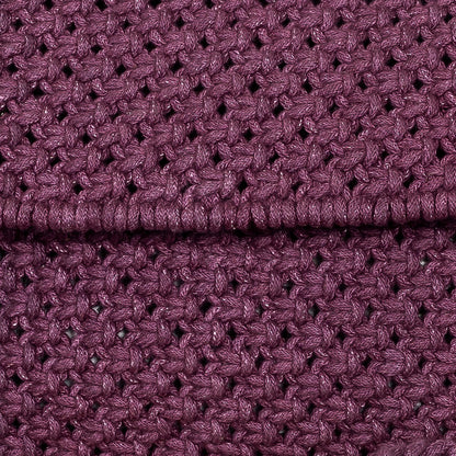 A Boxy Affair Hand - Knotted Sling Bag | Handmade Sustainable Fashion – Bags on Brown Living™. SKU: S22BOXYAFF119-BUR. Img 4.