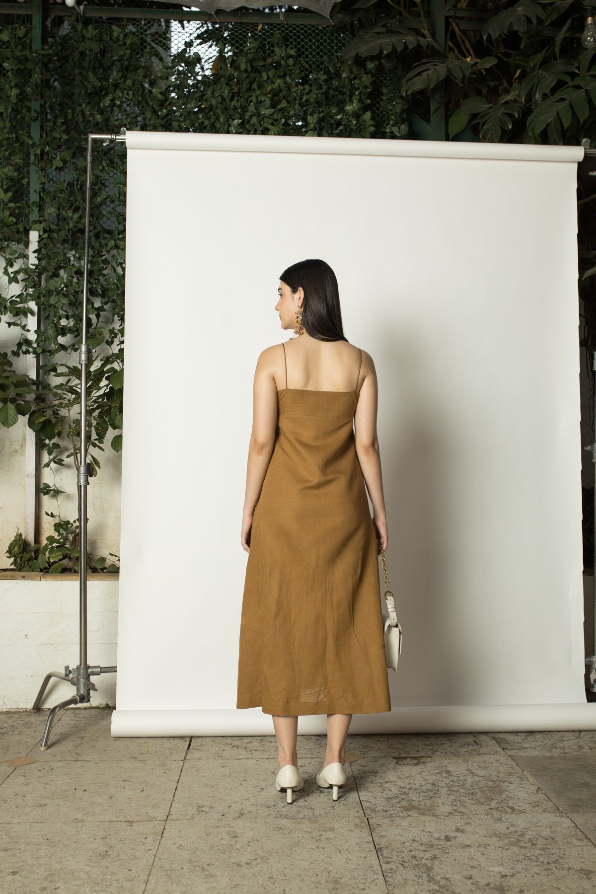 A - Line Slip hemp Cotton Dress | Verified Sustainable by Brown Living™