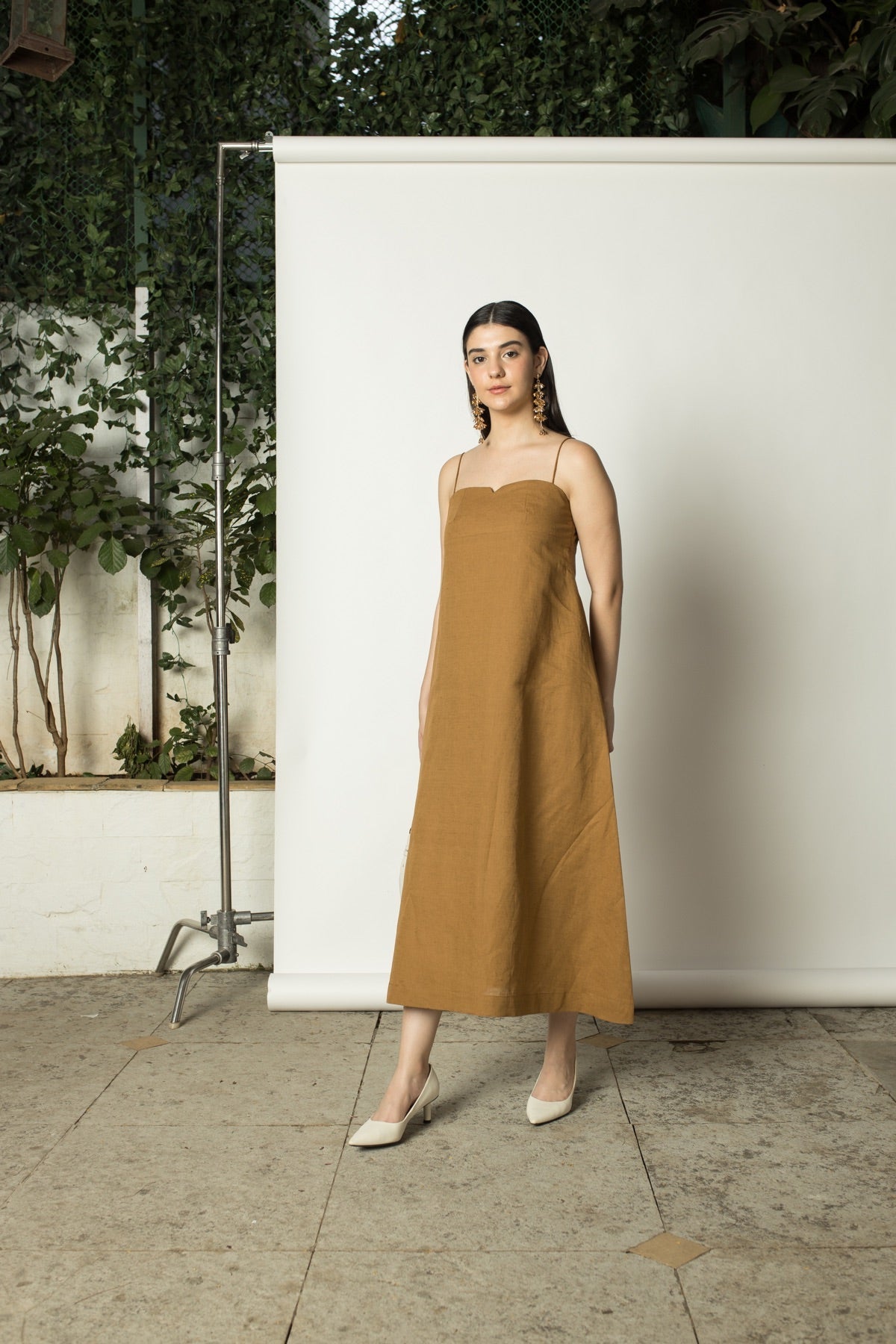 A - Line Slip hemp Cotton Dress | Verified Sustainable by Brown Living™