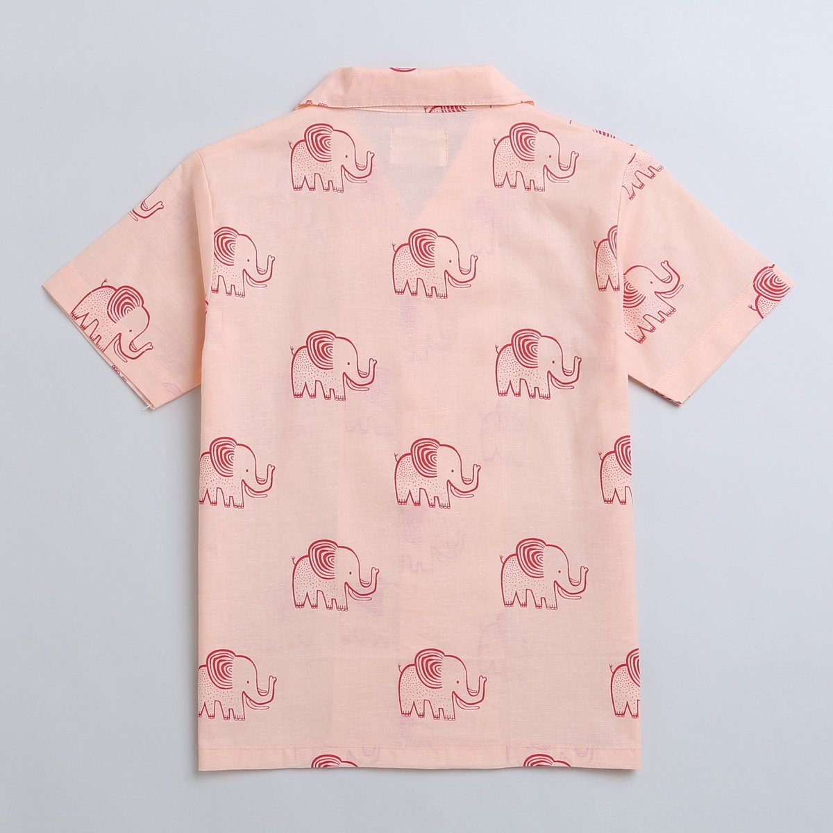 A Stomping Elephant - Boys Cotton Shirt | Verified Sustainable by Brown Living™