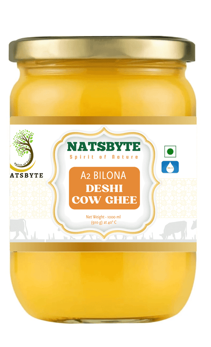 A2 Bilona Deshi Cow Ghee | Organic Grass Fed | Lactose Free – Ghee on Brown Living™. SKU: DESHIGHEE1. Img 1.
