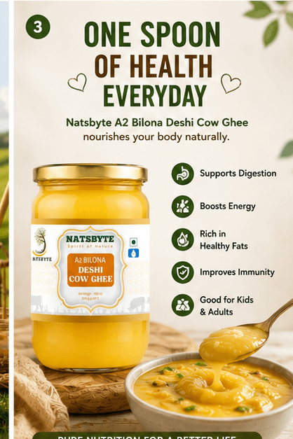 A2 Bilona Deshi Cow Ghee | Organic Grass Fed | Lactose Free – Ghee on Brown Living™. SKU: GHEEPACK4. Img 9.