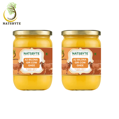 A2 Bilona Gir Cow Ghee 1 Ltr – Ghee by NATSBYTE available on Brown Living™. . SKU: Girghee. Img 3.