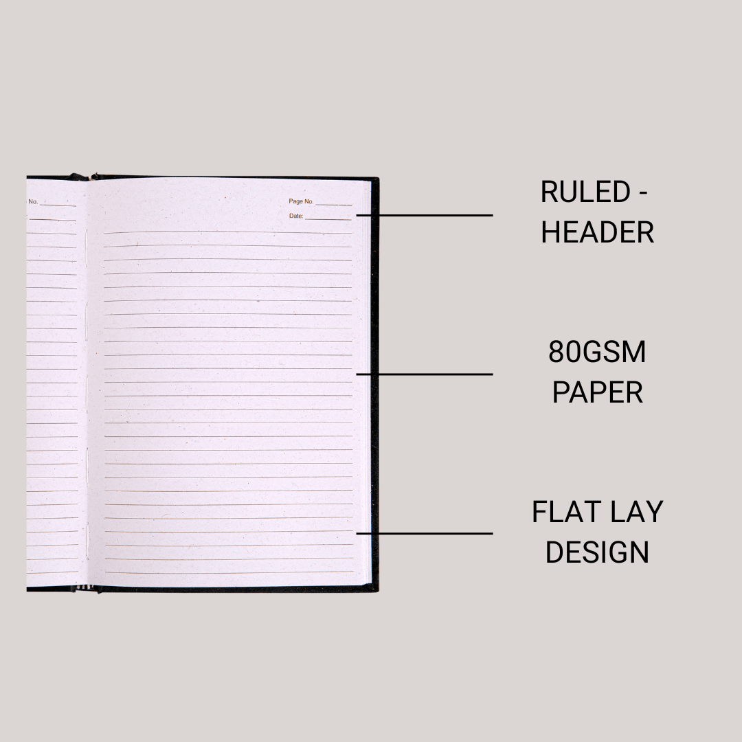 A5 Notebook 160 Pages Made from Upcycled Sanitary Pads – Notebooks & Notepads on Brown Living™. SKU: SGC3BRC1A5-160. Img 4.