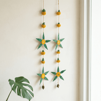 Aam Patta Handcrafted Bamboo Streamer - Set of 2 – Home Decor on Brown Living™. SKU: HG-2378. Img 4.