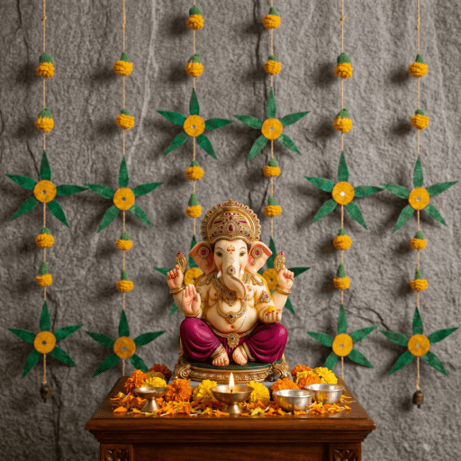 Aam Patta Handcrafted Bamboo Streamer - Set of 2 – Home Decor on Brown Living™. SKU: HG-2378. Img 6.