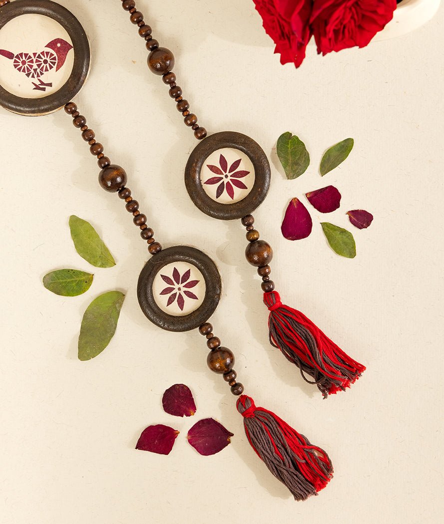 Aangan Chidiya Hanging | Single Teak Wood Bird Decor For Diwali – Decor & Artefacts on Brown Living™. SKU: Gul_Diwali_26_016. Img 5.