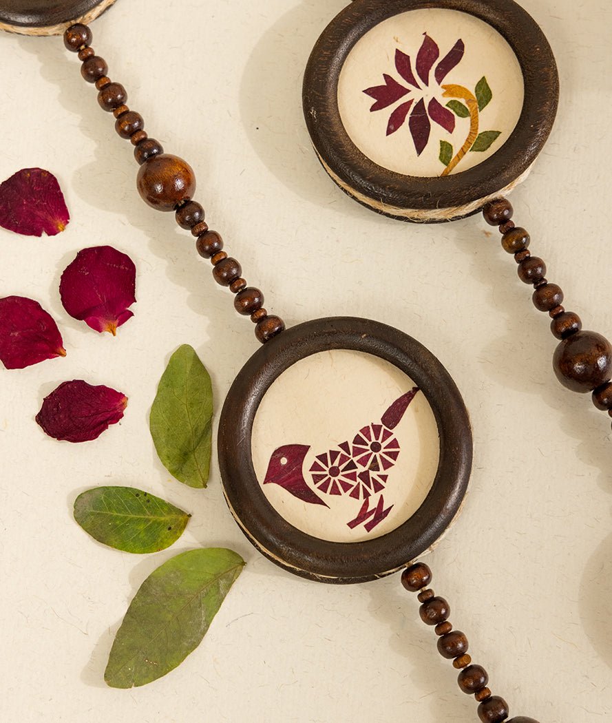Aangan Chidiya Hanging | Single Teak Wood Bird Decor For Diwali – Decor & Artefacts on Brown Living™. SKU: Gul_Diwali_26_016. Img 4.