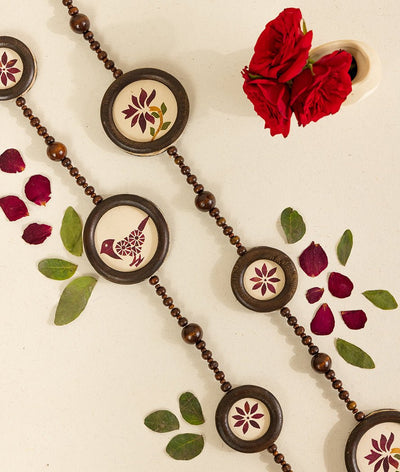 Aangan Chidiya Hanging | Single Teak Wood Bird Decor For Diwali – Decor & Artefacts on Brown Living™. SKU: Gul_Diwali_26_016. Img 1.