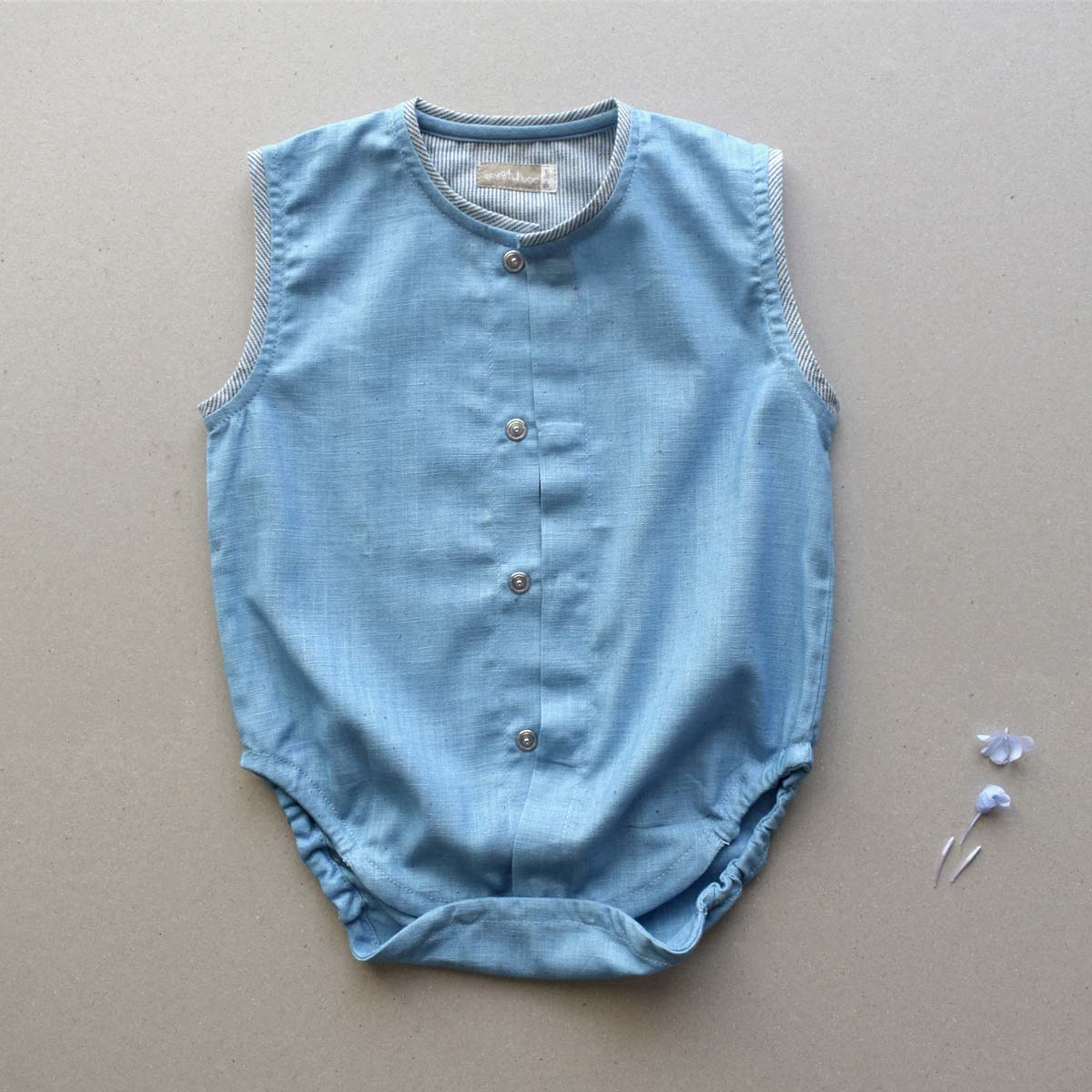 Aasmani Baby Onesie – Kids Onesies on Brown Living™. SKU: C1O00LB13NB. Img 2.