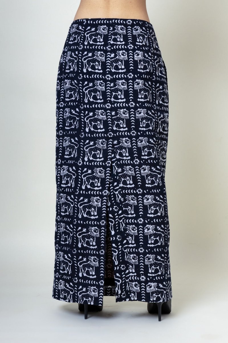 Abby Batik Upcycled Cotton Skirt | Verified Sustainable by Brown Living™