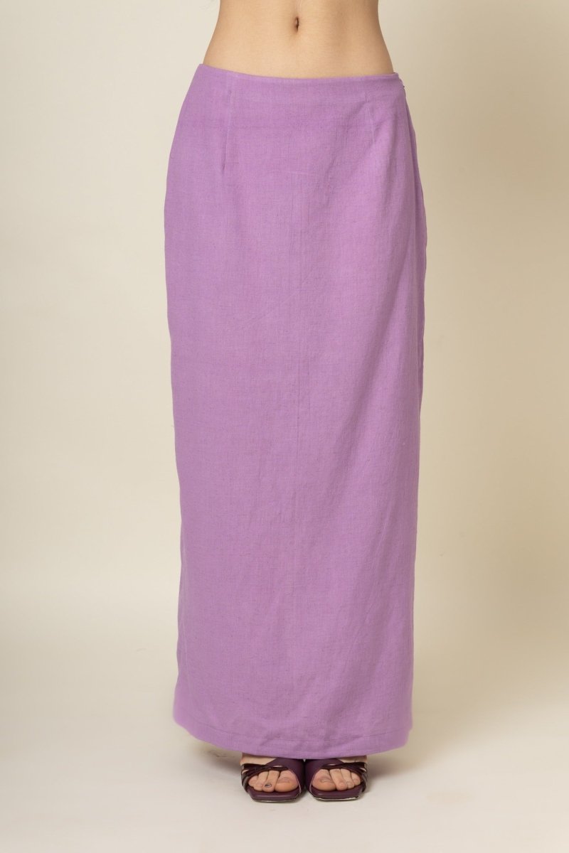 Abby Purple Organic Cotton Skirt | Verified Sustainable by Brown Living™