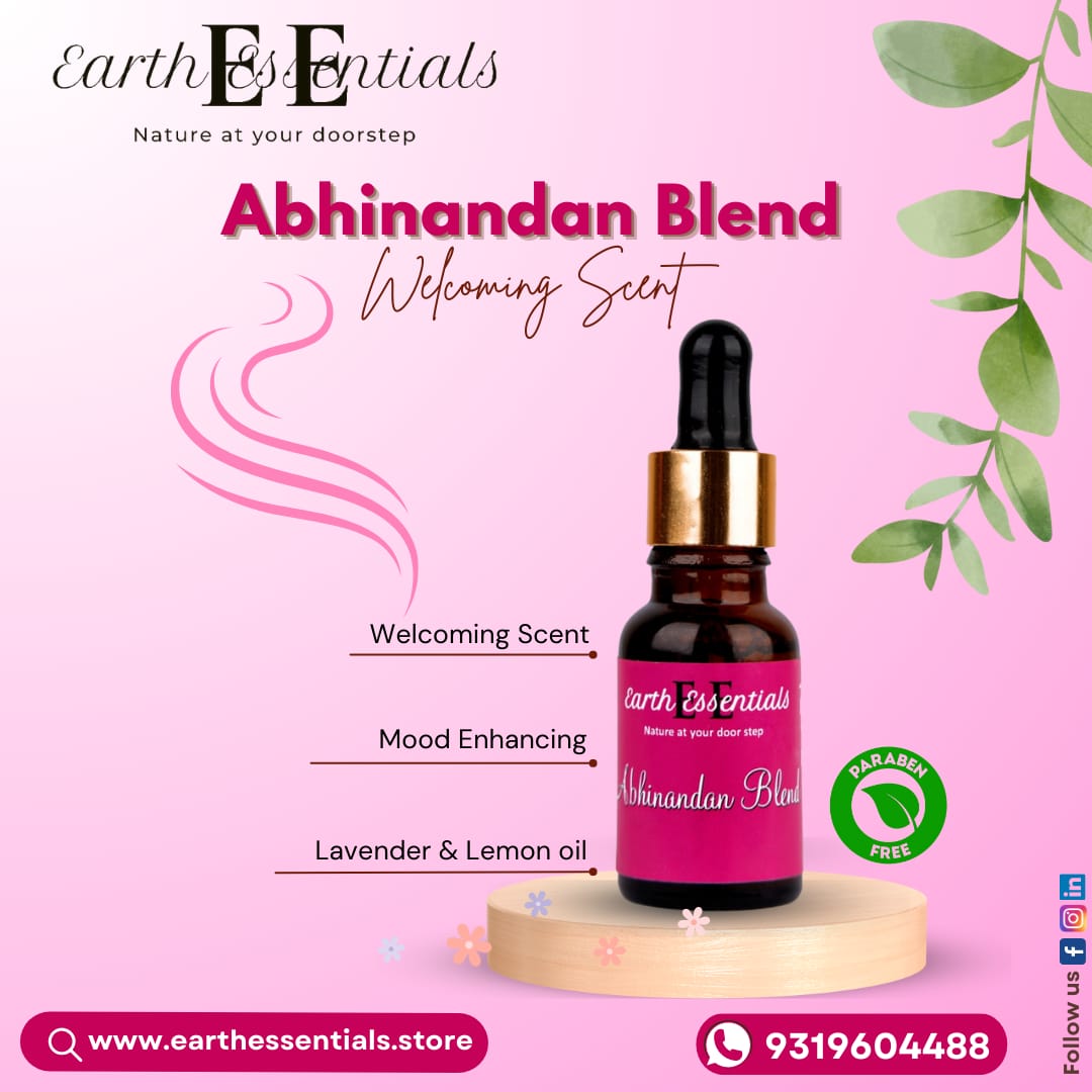 Abhinandan Oil Blend for Diffusers – Aromatherapy Welcome Scent – Essential Oils on Brown Living™. SKU: EssentialOil-AbhBlend. Img 3.