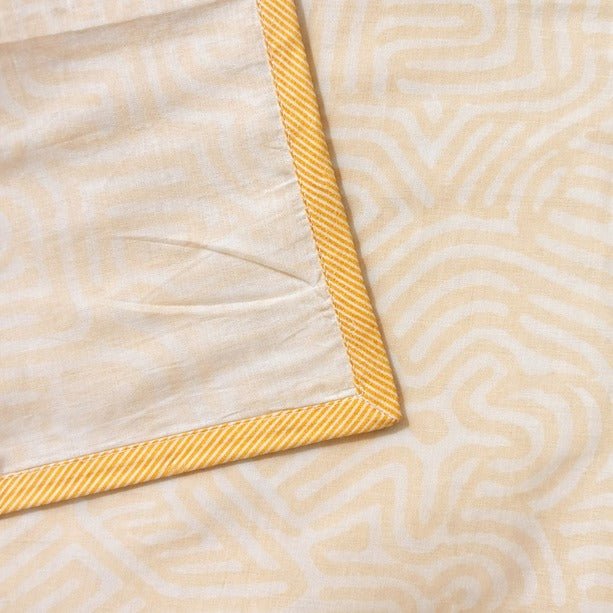 Abstract Print Cotton Dohar | Soft Summer Blanket – Bedding on Brown Living™. SKU: AB-EE-dD_. Img 3.
