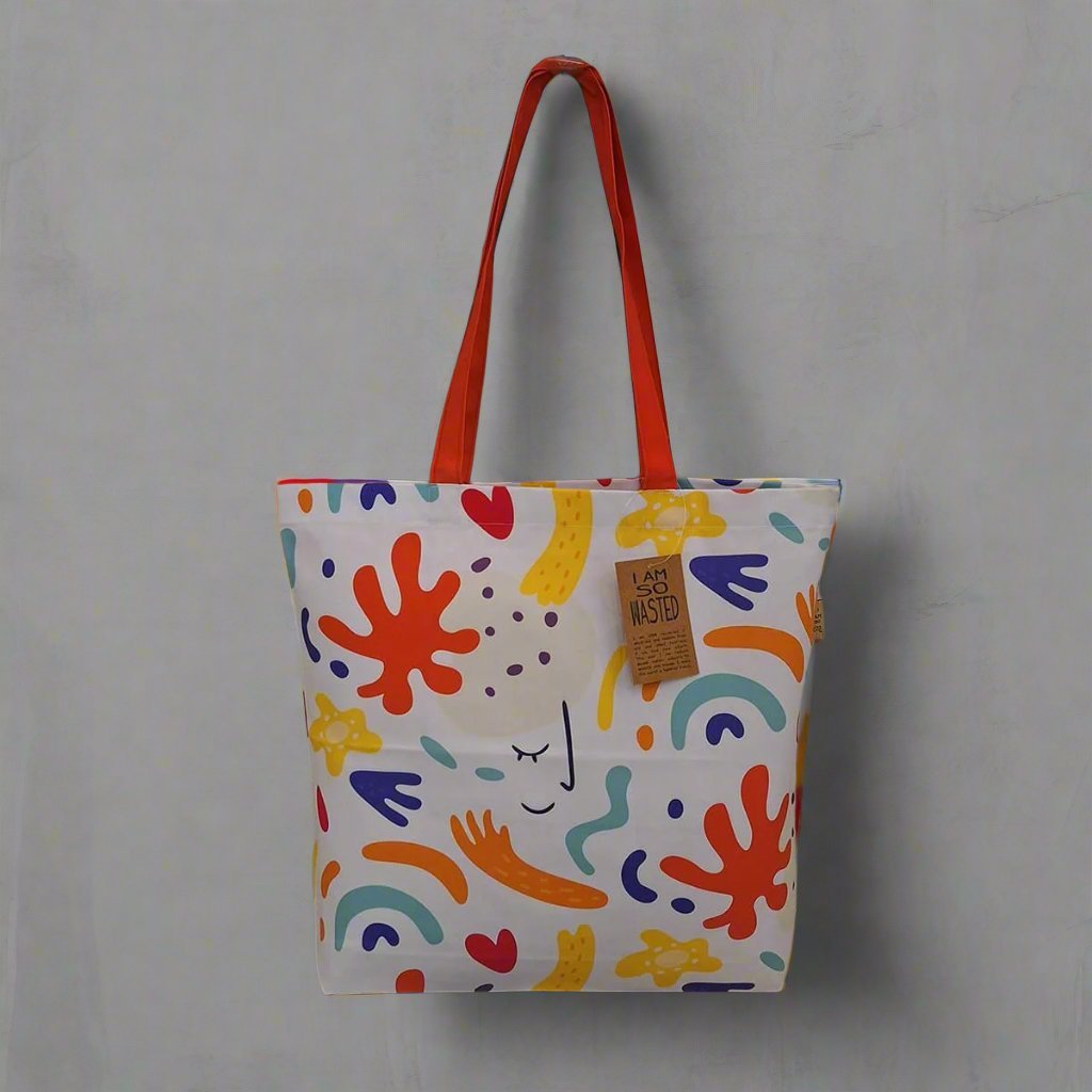 Abstract - Print Recycled Polycotton Tote Bag | Verified Sustainable by Brown Living™