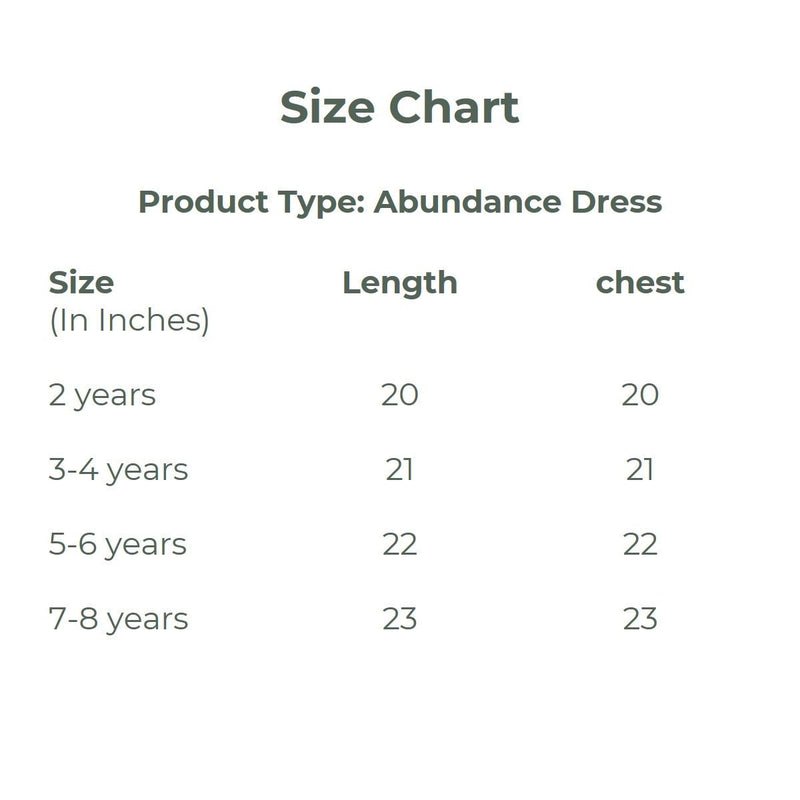 Abundance Girls Dress | Verified Sustainable by Brown Living™