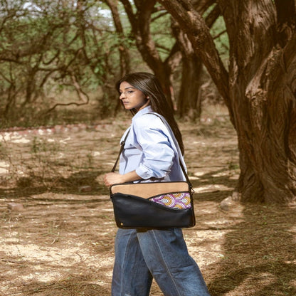 Acacia Vegan Leather Laptop Sleeve - Black – Laptop Sleeve on Brown Living™. SKU: LSGH2025 - 5001. Img 7.