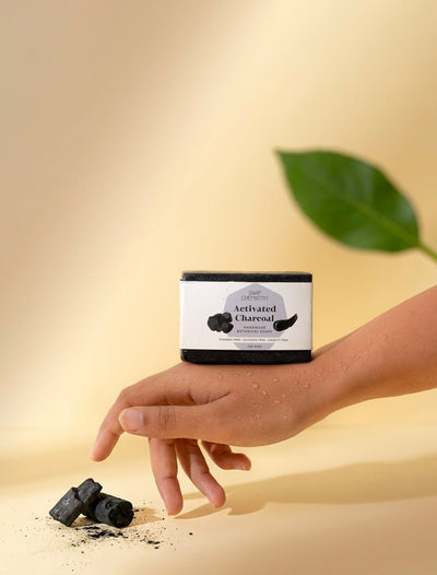 Activated Charcoal Soap Bar 125g | Detox Deep Cleansing Soap – Body Soap on Brown Living™. SKU: SC-14. Img 1.
