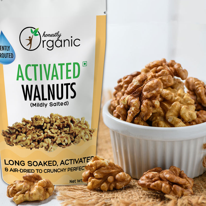 Honestly Organic Activated/Sprouted Walnuts - Mildly Salted - 100g