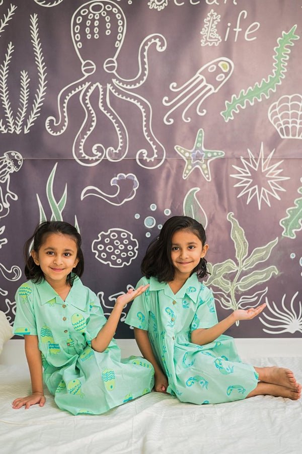 Adella The Mermaid - Girls Comfort Wear | Verified Sustainable Kids Frocks & Dresses on Brown Living™