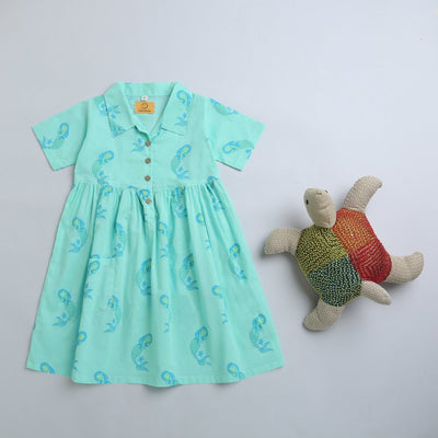 Adella The Mermaid - Girls Comfort Wear – Kids Frocks & Dresses on Brown Living™. SKU: MITHSF - 082 - 1. Img 3.