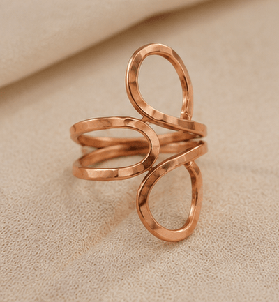 Adjustable Pure Copper Magnetic Ring for Men & Women – Jewellery on Brown Living™. SKU: ELITE-COPPER-RING. Img 2.