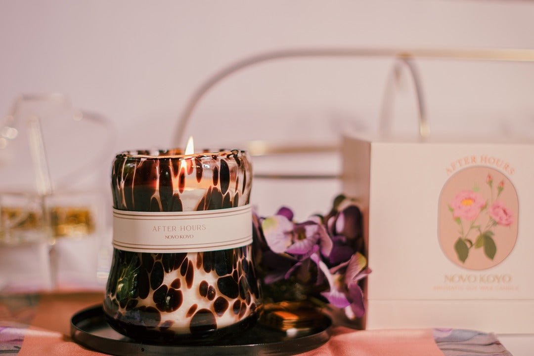 After Hours Candle | Mandarin Citrus & Oudh Scented Soy Wax Candle – Candles & Fragrances on Brown Living™. SKU: AHGC003. Img 5.
