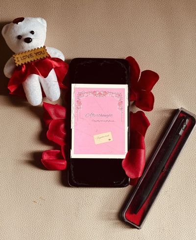 Afterthoughts – Romantic Poetry Collection | Contemporary Love Poems – Notebooks & Notepads on Brown Living™. SKU: AFPB. Img 2.