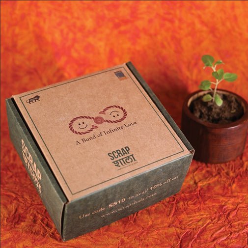 Akkad - Bakkad Premium Rakhi Box | Set of 2 Plantable Rakhi & Planting Material | Verified Sustainable by Brown Living™