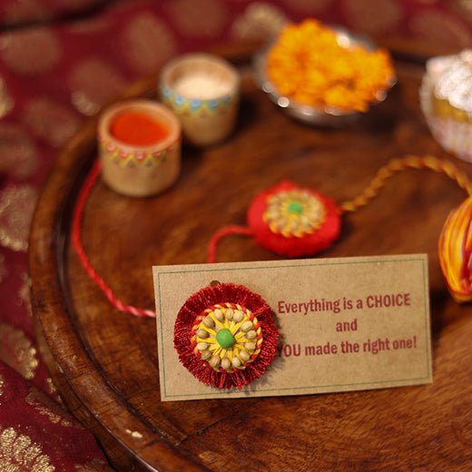 Akkad - Bakkad Premium Rakhi Box | Set of 2 Plantable Rakhi & Planting Material | Verified Sustainable by Brown Living™