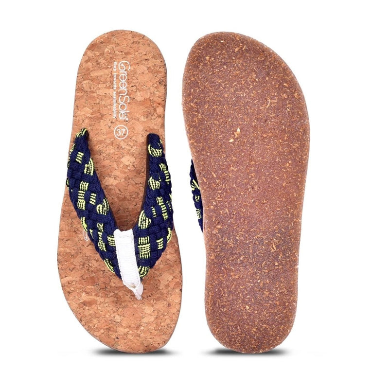 Alfa Royal Blue Women's Trendy Slippers | Verified Sustainable by Brown Living™