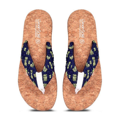 Alfa Royal Blue Women's Trendy Slippers | Verified Sustainable by Brown Living™