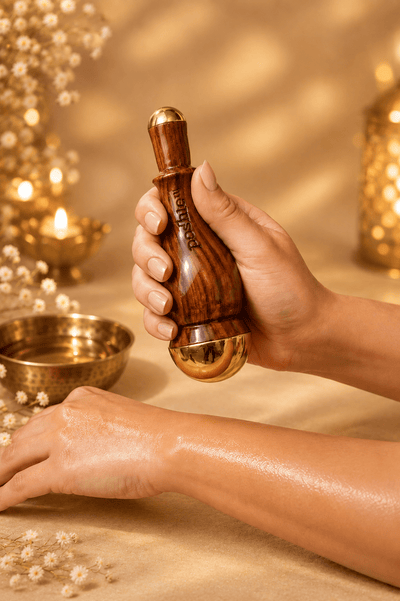 All-In-One Kansa Wand - Facial & Body Massage Tool for Circulation – Massager on Brown Living™. SKU: Posh-23. Img 1.