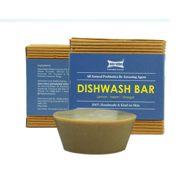 All Natural Probiotic De Greasing Agent Dishwash Bar Set of 2 | Verified Sustainable Cleaning Supplies on Brown Living™