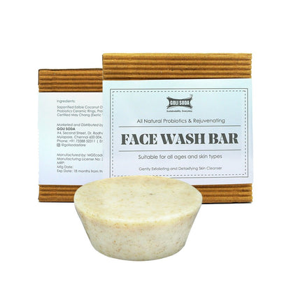 All Natural Probiotics & Rejuvenating Face Wash Bar (Pack of 2) | Verified Sustainable by Brown Living™