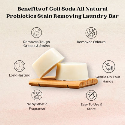 All Natural Probiotics Stain Removing Laundry Bar | Verified Sustainable by Brown Living™