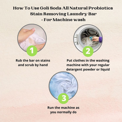 All Natural Probiotics Stain Removing Laundry Bar | Verified Sustainable by Brown Living™