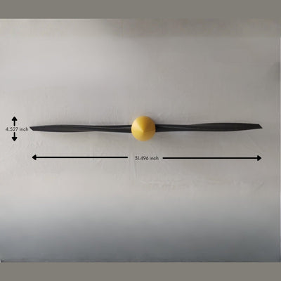Allegiant Propeller Plant - Based Black & Gold Wall Decor – Home Decor on Brown Living™. SKU: ALPREDPLTKA086. Img 4.