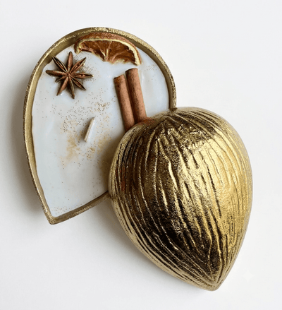 Almond Spiced Bowl Candle | Handcrafted Scented Decorative Candle – Candles & Fragrances on Brown Living™. SKU: ABC1001. Img 2.