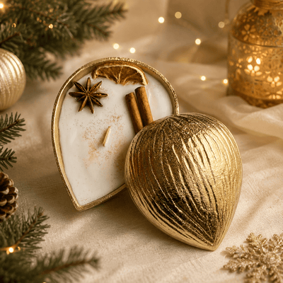 Almond Spiced Bowl Candle | Handcrafted Scented Decorative Candle – Candles & Fragrances on Brown Living™. SKU: ABC1001. Img 1.