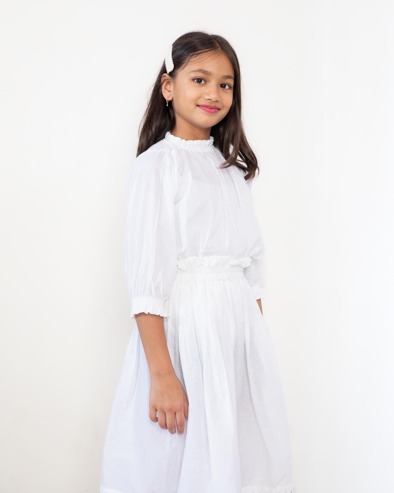 Ambar Play Set For Girls Comfortable Kids Outfit – Kids Daywear Sets on Brown Living™. SKU: APW01001. Img 2.