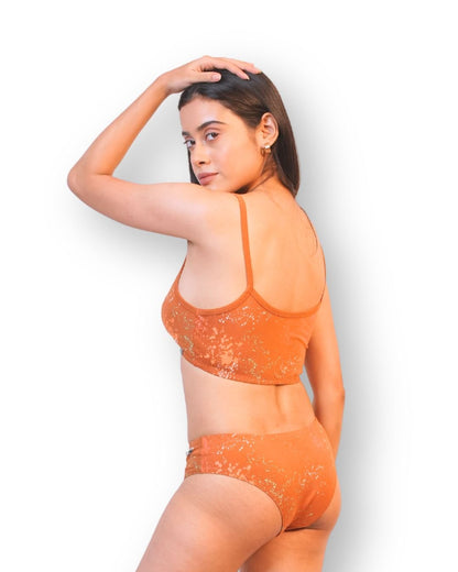 Amber Cotton Lingerie Set – Womens Accessories on Brown Living™. SKU: 008AMORA-TangaBrownSpltrAOP-XS. Img 4.