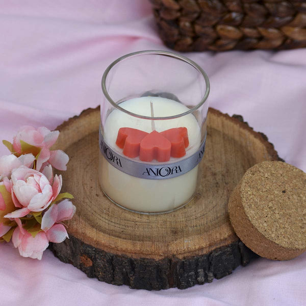 Rose Heart Jar Soy Wax Candle | Verified Sustainable by Brown Living™