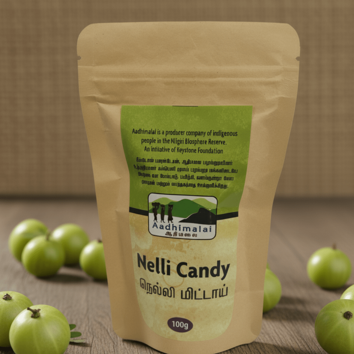 Amla Candy – Healthy Digestive Treat, Rich in Vitamin C & Antioxidants – Dried Fruits, Nuts & Seeds on Brown Living™. SKU: APPCL - 038. Img 1.