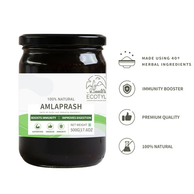 Amlaprash | Boosts Immunity | Improves Digestion | 500g – Health & Energy Drinks on Brown Living™. SKU: ECOTYL00047. Img 2.