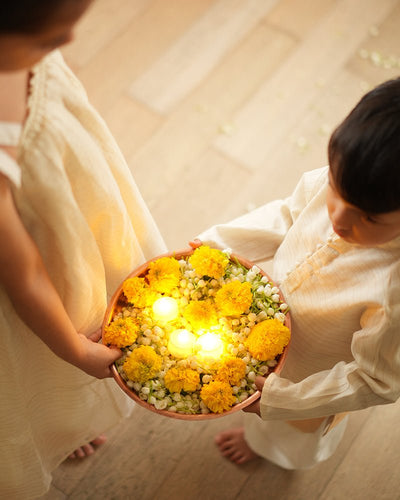 Anagha Lehenga Set in Purple and White Gold – Festive Ethnic Wear – Kids Ethnic Sets on Brown Living™. SKU: C35G8WL12. Img 7.