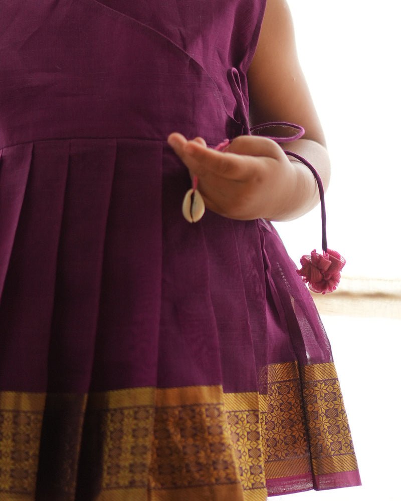Anagha Purple Sharara Coord Set – Elegant Festive & Party Wear Outfit – Kids Ethnic Sets on Brown Living™. SKU: C35G2PS24. Img 3.