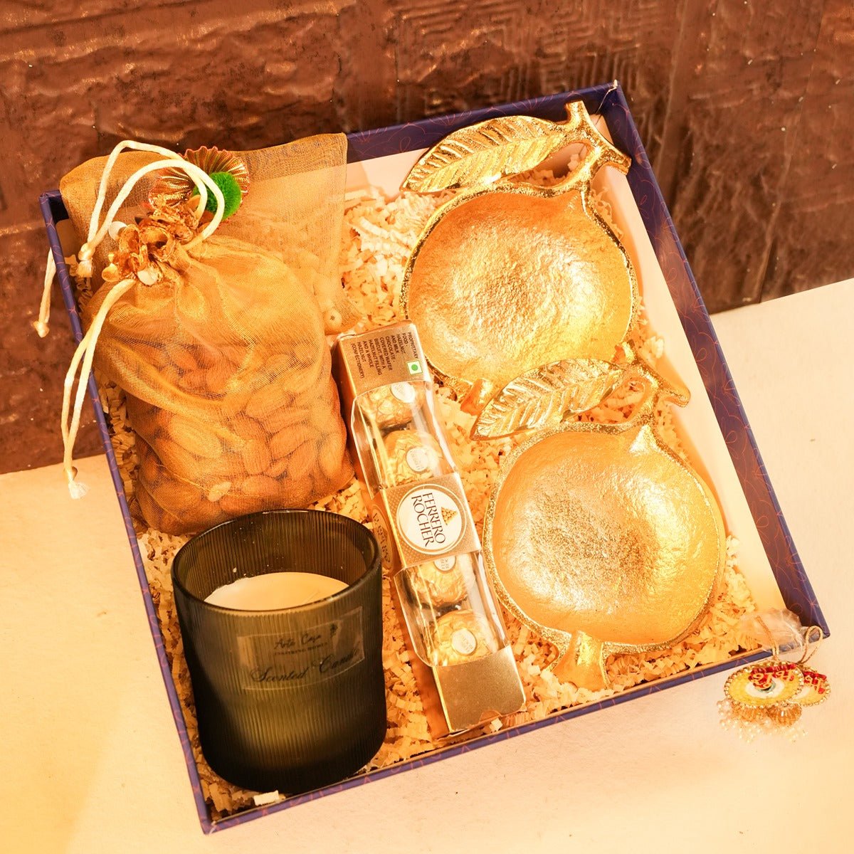Anar Aura Diwali Hamper – Sparkling Festive Gift Box – Gift Hampers on Brown Living™. SKU: GB - 421. Img 1.